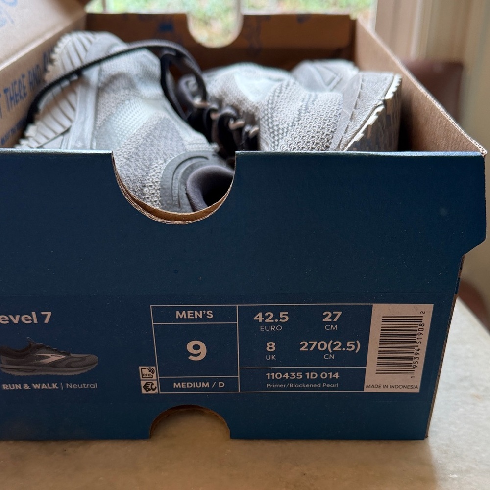 Brooks Gray and White Athletic Shoes - Picture 3 of 3